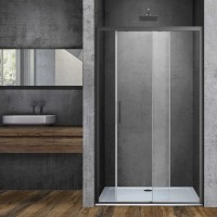 Душевая дверь Soft VDS-3SO150CLGM, 1500, вороненая сталь, стекло прозрачное