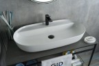 Раковина Gid N9347 51190 накладная белая 81x41x14