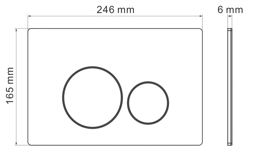 Кнопка смыва IBERICA BLANCA INOX-O нержавеющая сталь, золото глянцевое (IB.B081.006.002)