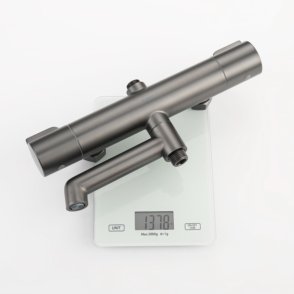 Душевая система Raglo с термостатом для ванны R20.26.09 Графит