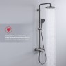 Душевая система Raglo с термостатом для ванны R20.26.09 Графит