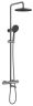 Душевая система Raglo с термостатом для ванны R20.26.09 Графит