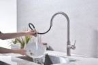 Смеситель для кухни Galant, брашированная сталь , Ga213077-BS, Paulmark