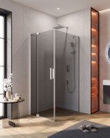 Душевой уголок CEZARES SLIDER-AH-1-80-100/110-GRIGIO-Cr