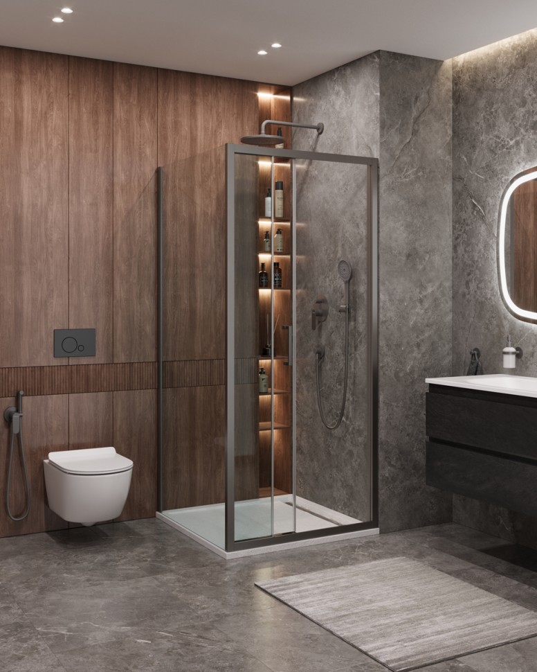 Душевой уголок CEZARES MOLVENO-AHF-31-120/90-C-GM-IV