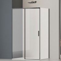 Душевой уголок Soft 2 VSR-3SO28013CLB, 1300*800, черный, стекло прозрачное