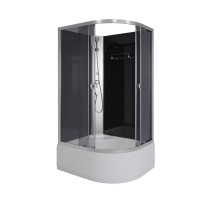 Душевая кабина Niagara Eco E110/80/40L/TN/BK (110х80х195) высокий поддон(40см),стекло черное,4 места