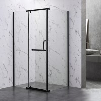 Душевой угол Veconi Rovigo RV-19B, 1200х900х2000, черный, стекло прозрачное