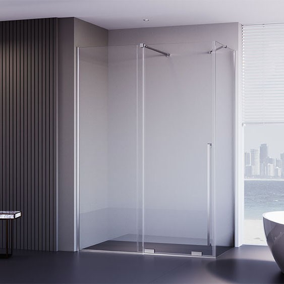 Душевой угол Premium Trento PTC-SP-50CH, 1300х900x2000, хром, стекло прозрачное