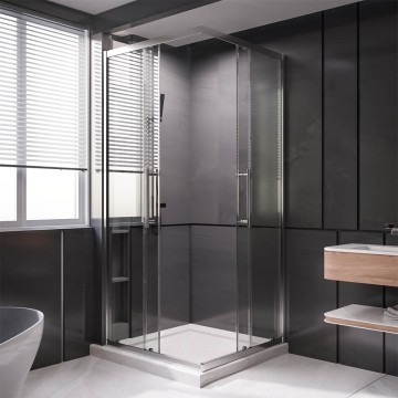 1/2 Душевого угла Veconi Premium Trento PTC-20CH, 1200*2000мм, хром, стекло прозрачное