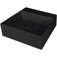 Гранитная раковина, на столешницу, с бортиком для смесителя - с прикрытием сливного отверстия