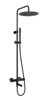 Душевая система MILLEAU Tissage ML8075BKS.DT-GB (Cool touch) с изливом, Черный глянец