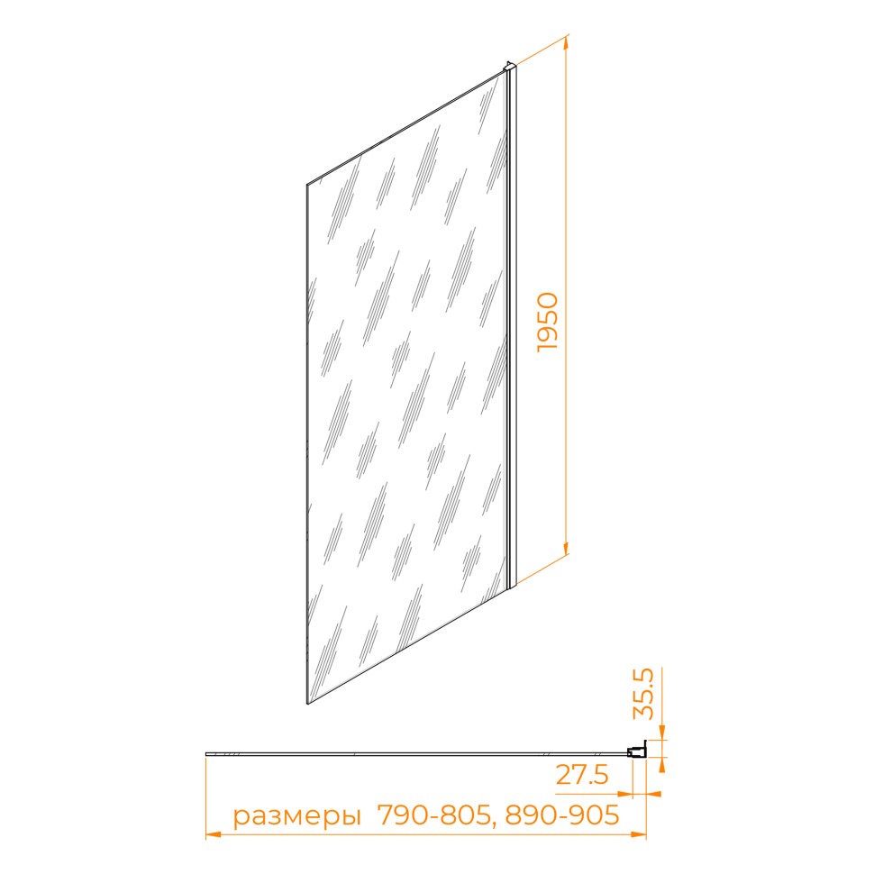 Боковая панель RGW Z-03 (Тонированное, 900)