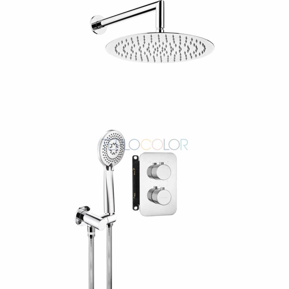 Набор для душа скрытого монтажа, с термостатическим BOXом