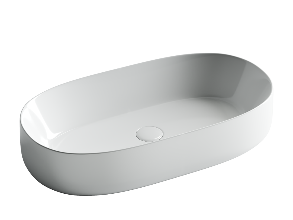 Умывальник чаша накладная овальная Element 675x350x140мм