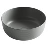 Раковина накладная круглая 356x356x135, цвет антрацит матовый
