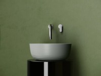 Раковина накладная круглая 356x356x135, цвет антрацит матовый