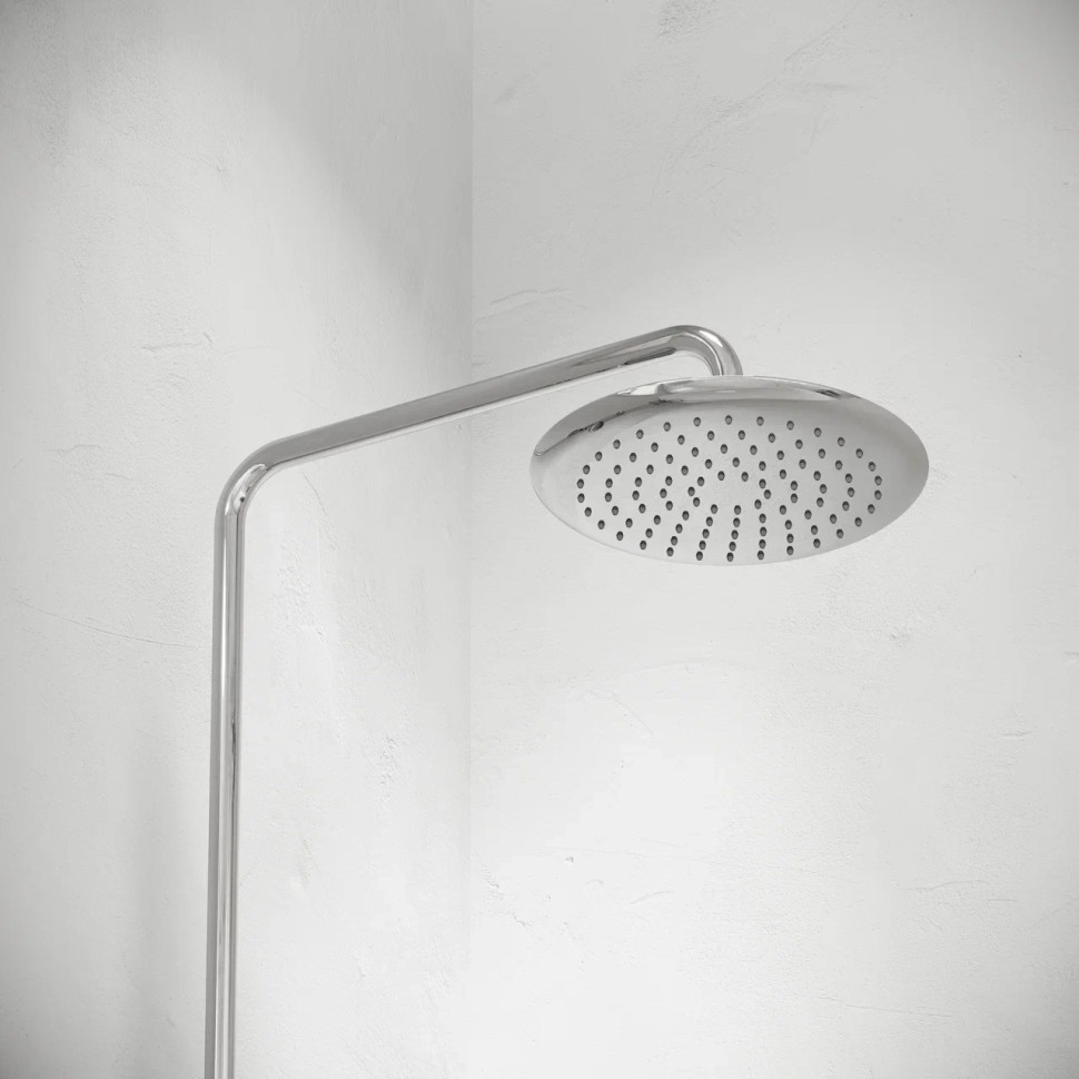 Душевая стойка с изливом и термостатом для ванны/душа Game, с регулировкой по высоте, цвет хром, арт.SC3001LCH