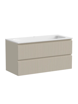 Тумба подвесная SANCOS Snob T 995х445х500, c двумя ящиками оснащенными доводчиками, Beige Soft , арт.SNT100CE