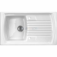 Керамическая мойка, 1-чаша с осушкой