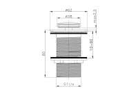 Донный клапан для раковины Raglo R600.04.06
