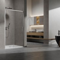 Душевая дверь Slim VDS-6SL140CL, 1400, хром, стекло прозрачное