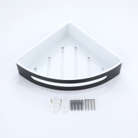 Полка для ванной комнаты угловая 205*205*55мм Raglo черный