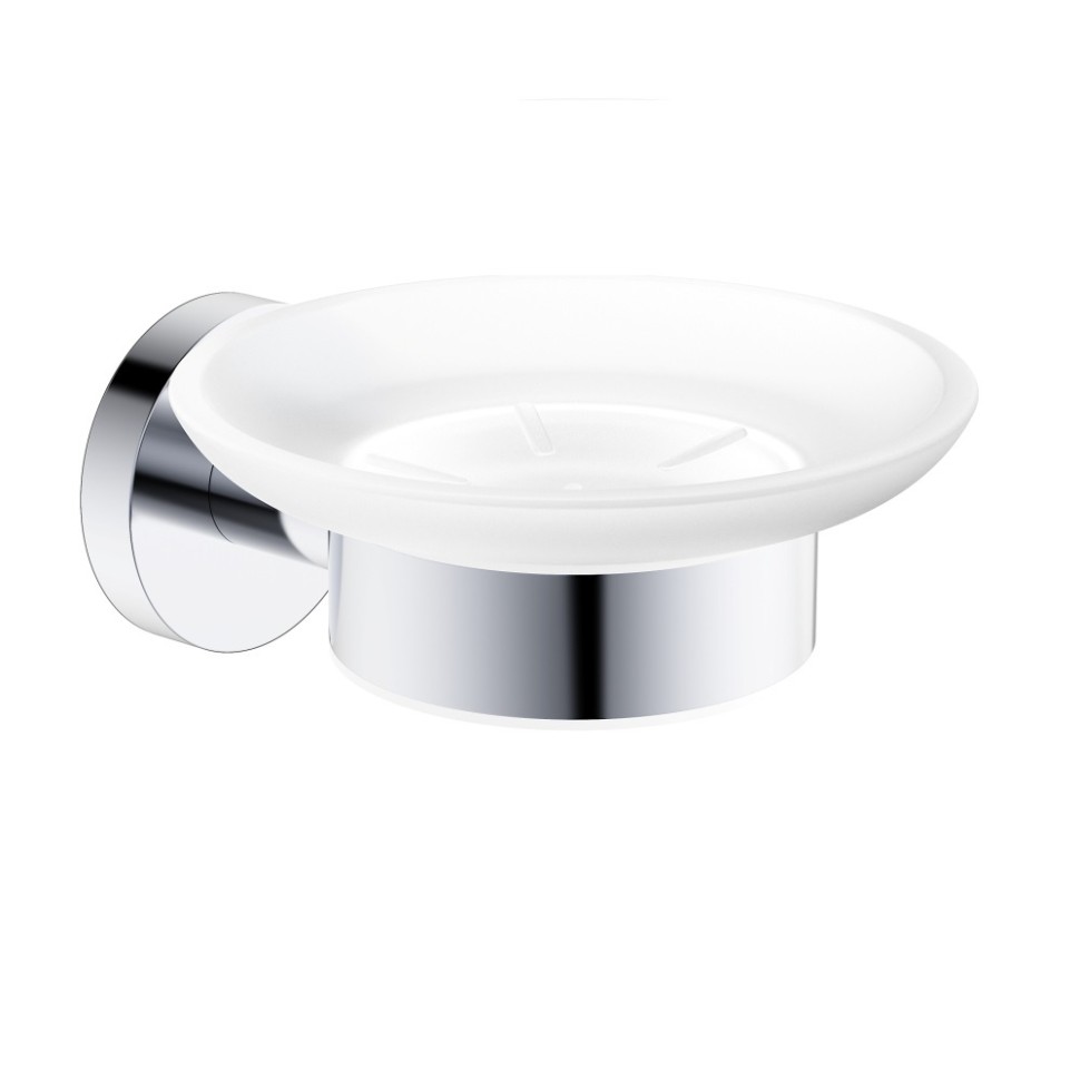 AQM7211CR Trento Мыльница латунь/матовое стекло, хром