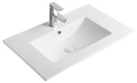 Раковина Gid 9070e 71102 встраиваемая сверху белая 71x46.5x17