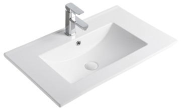 Раковина Gid 9070e 71102 встраиваемая сверху белая 71x46.5x17