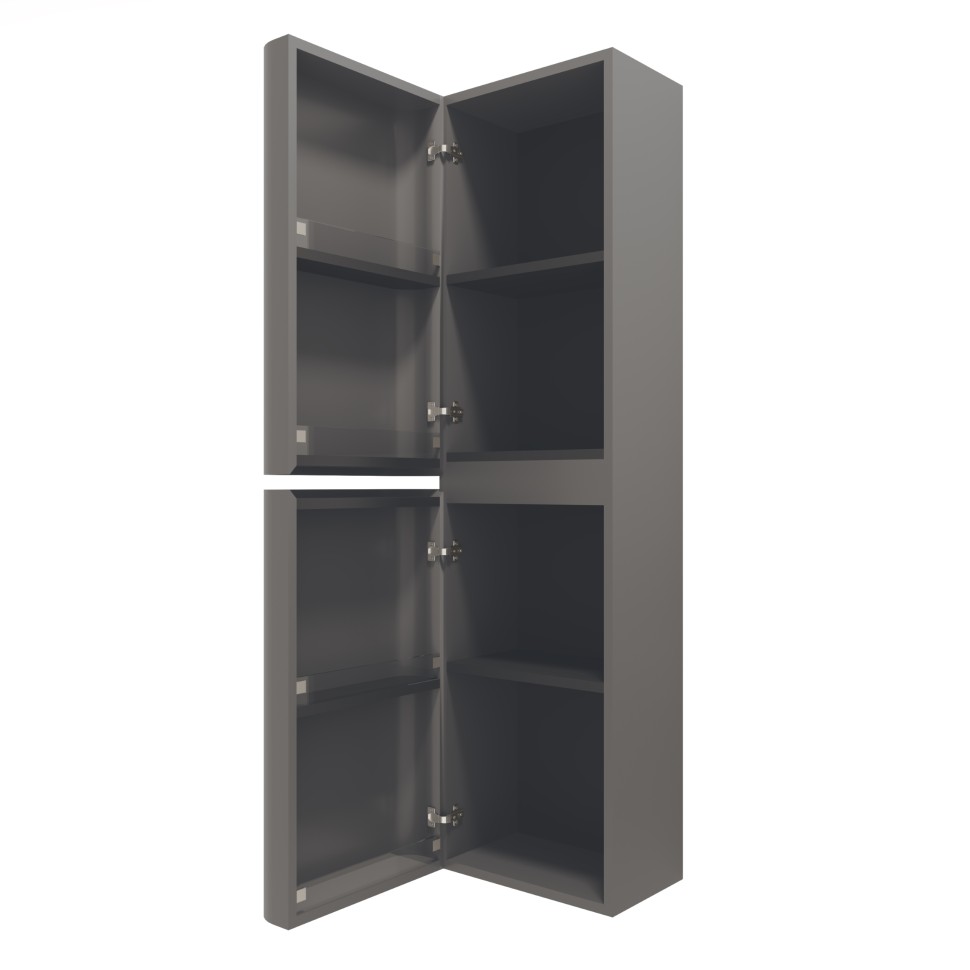 Шкаф Vincea Caprise VSC-4CA150MG-L подвесной, левый, 1500*404*350, серый матовый