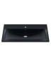 Раковина для ванной кварцевая Uperwood Foster Quartz 80х45,5х17,5 см, черная матовая, космос