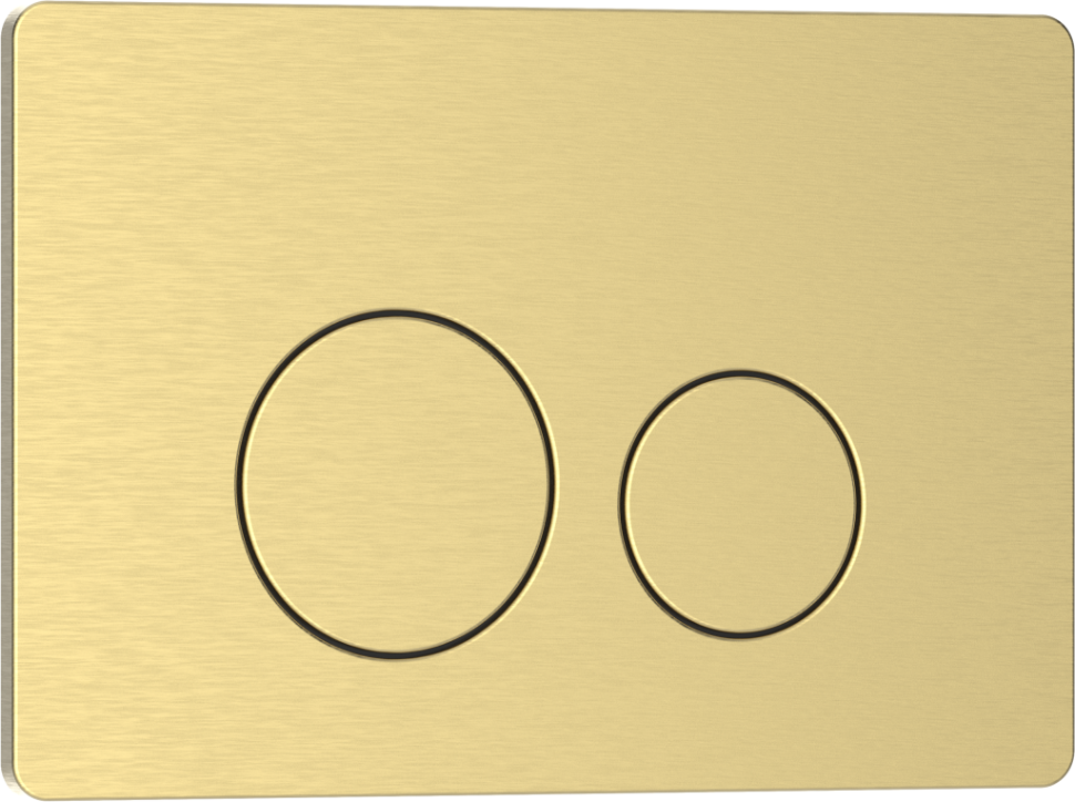 Кнопка смыва IBERICA BLANCA INOX-O нержавеющая сталь, золото матовое (IB.B081.005.003)