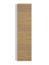 Шкаф-пенал для ванной подвесной Uperwood Barsa 35х28х120 см, белый/дуб сонома