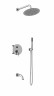 Душевой комплект Villa VSFW-1VL3CH встраиваемый, 3 режима, хром