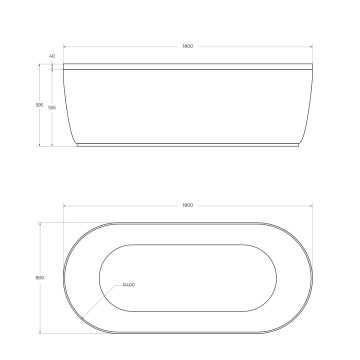Передняя панель для акриловой ванны CEZARES METAURO-Central-180-SCR-W37