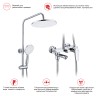 Душевая система Raglo для ванны и душа R31.24 Хром