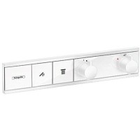Термостат Hansgrohe RainSelect для душа, 2 источника, внешняя часть, цвет: белый матовый 15380700