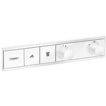 Термостат Hansgrohe RainSelect для душа, 2 источника, внешняя часть, цвет: белый матовый 15380700