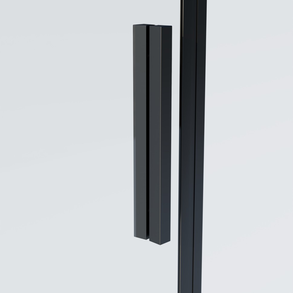 Душевой уголок Soft 2 VSR-3SO28014CLB, 1400*800, черный, стекло прозрачное