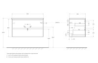 База под раковину подвесная BelBagno KRAFT-900-2C-SO-RNN Rovere Nebrasca Nature