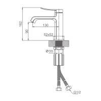 Смеситель Splenka для умывальника S31.10 Хром