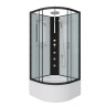 Душевая кабина Niagara Classic NG-6709-14BKTG (100х100х210)высокий поддон(45см),черный,стекло прозрачное,4 места