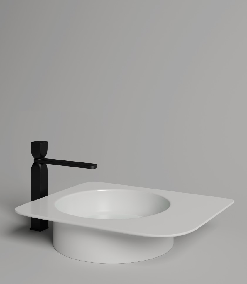 Раковина накладная ALDA 01 580х350х150 S-Stone Матовое