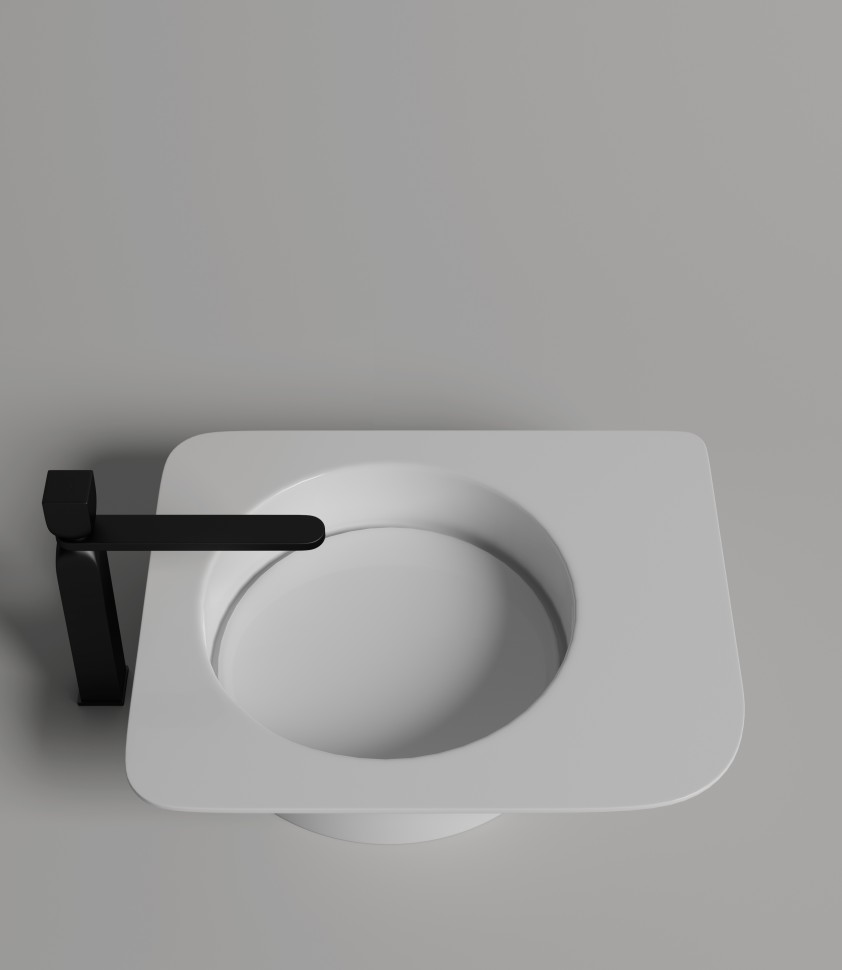 Раковина накладная ALDA 01 580х350х150 S-Stone Матовое