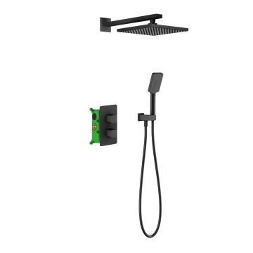 Душевая система встроенная с термостатом Timo Petruma SX-5059/03SM черный