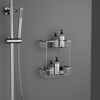 Полка двойная Timo Saona 13083/00 хром