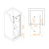 Душевая дверь RGW LE-102B (Прозрачное, 700)