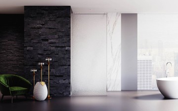 Душевая перегородка Veconi Korato KR-81R, 800x2000, хром, стекло дождь New