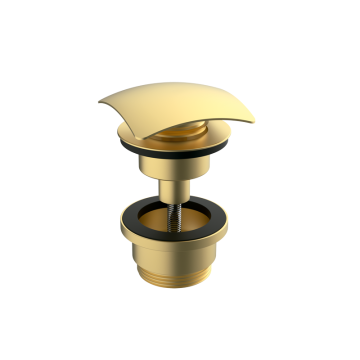 Донный клапан GRB VALVES 05055828 клик-клак, квадратный, брашированное золото